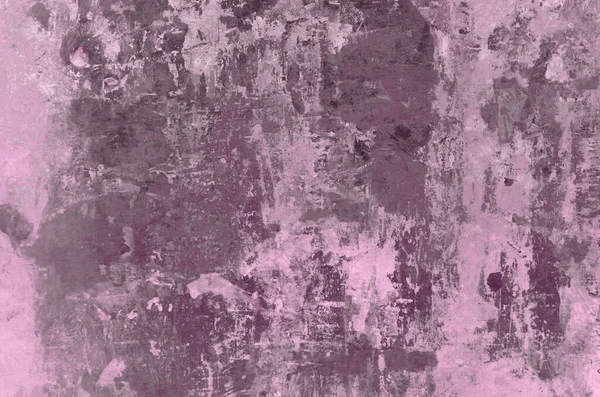 Pink splattered grungy wall background or texture