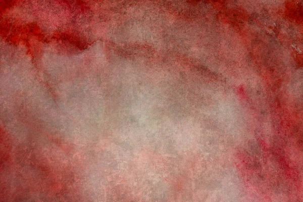 Červené Zabarvené Akvarel Abstraktní Pozadí — Stock fotografie