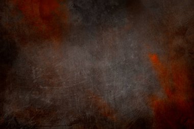 Paslı duvar dokusu veya koyu vignette kenarlıklı arka plan 