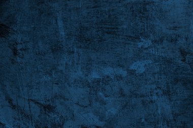 Eski mavi duvar, kirli arka plan ve doku. 