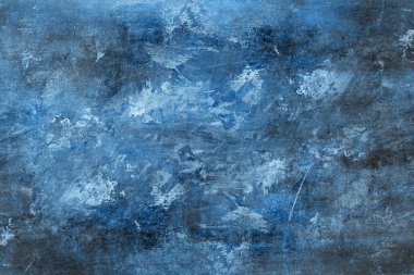 Tablo arkaplanı veya dokusu üzerinde soyut mavi resim 