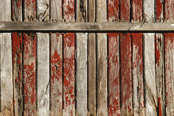 Staré Dřevěné Desky Stěna Červeným Peeling Barvy Grunge Pozadí Nebo — Stock fotografie