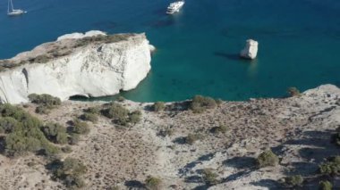 Yunanistan 'daki Tropikal Cennet Koyu' nda Yatın Manzarası