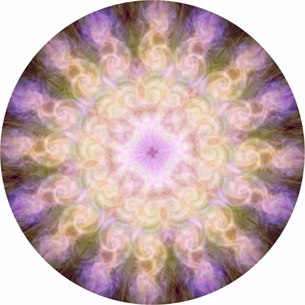 Angelic Energy Meditation Mandala - 16 section symmetrical circular pink and orange highly detailed mandala with vortexing pattern and an angelic feel ideal for meditation purposes
