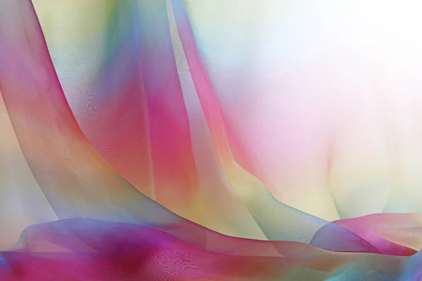 Kaskadowe Tęcza Tło Szyfonowa Piękne Kaskady Rainbow Kolorowe Delikatny Przezroczysty — Zdjęcie stockowe