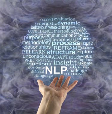 Word altında bir Nlp kelime bulutu içinde belgili tanımlık geçmiş bir gümüş ve turkuaz gaz halinde olan yakıtlar enerji oluşumu ile ilişkili kadar Neuro Linguistic Programming ile - el palm kabarcık