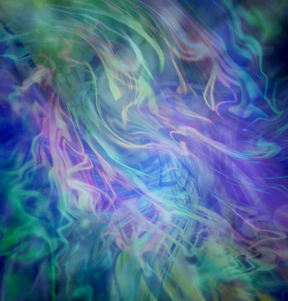Abstrakte Energiebildung Hintergrund Grün Blau Rosa Und Violett Gefärbtes Gas — Stockfoto