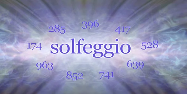 Dziewięć Solfeggio Częstotliwości Tle Niebieski Energii Fal Dźwiękowych Tle Koncepcji — Zdjęcie stockowe