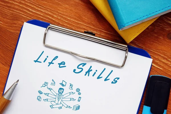 Business Concept Che Significa Life Skills Con Iscrizione Sul Pezzo — Foto Stock