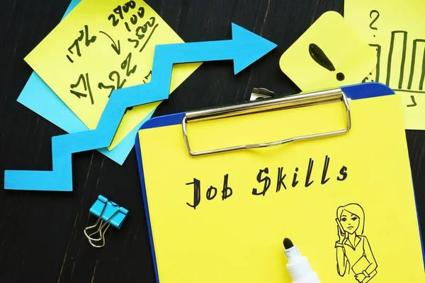 Konzeptfoto Über Job Skills Mit Handschriftlicher Formulierung — Stockfoto