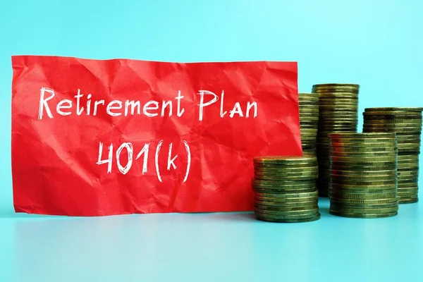 Plan Jubilación 401 Inscripción Hoja — Foto de Stock