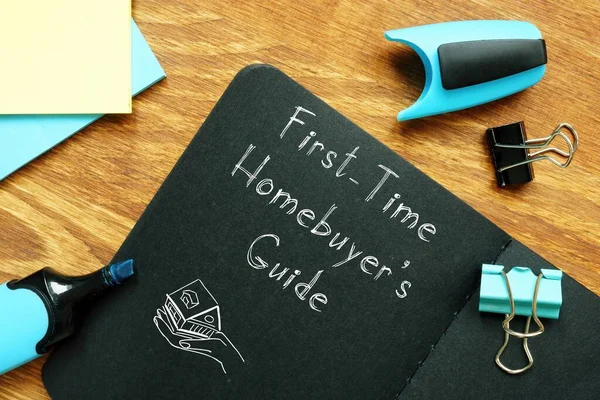 Financieel Concept Betekent First Time Homebuyer Guide Met Zin Het — Stockfoto