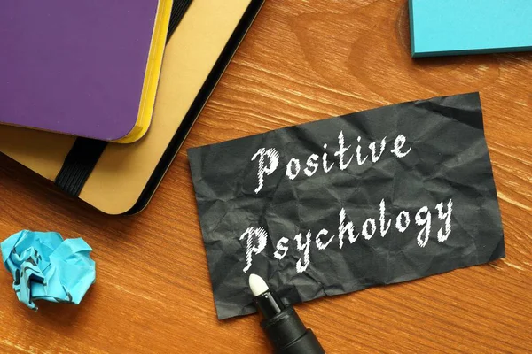 Motivatie Concept Betekent Positieve Psychologie Met Inscriptie Pagina — Stockfoto