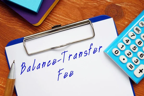Balance-Transfer Fee sign on the page.