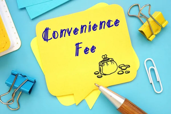 Convenience Fee inscription on the page.