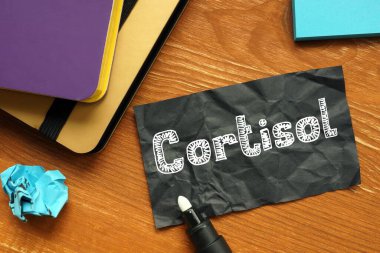 Motivasyon kavramı: Kortizol ve kağıtta yazılar.