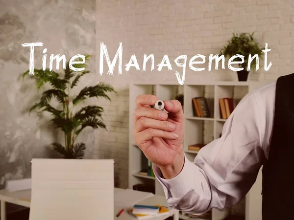 Career concept meaning Time Management with sign on the piece of paper.