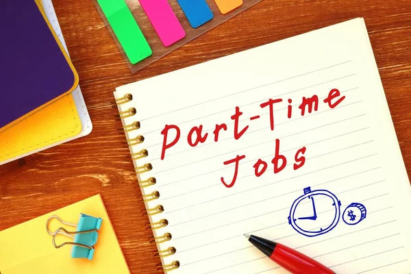 İş konsepti, kağıt üzerinde imzası olan part-time işler demek..