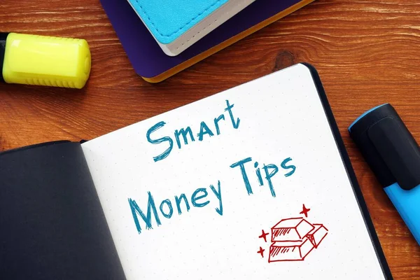 Business concept about Smart Money Tips with phrase on the page.