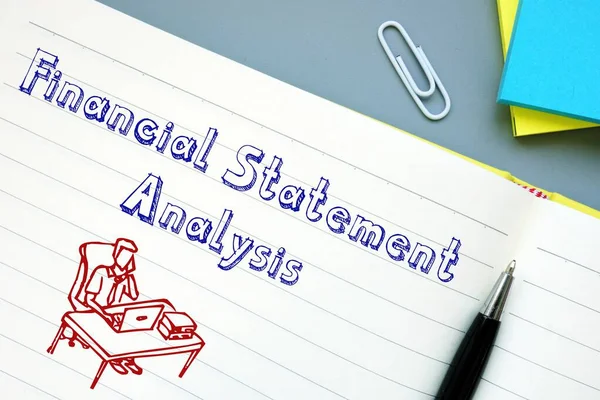 Financial Statement Analysis phrase on the sheet.