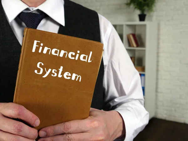 Conceptual photo about Financial System with handwritten phrase.