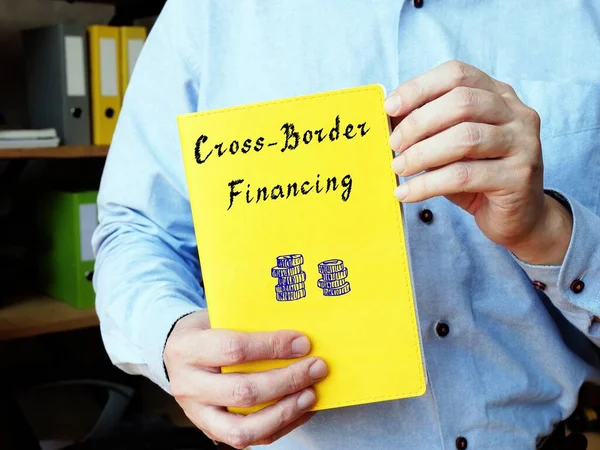 Business concept about Cross-Border Financing with inscription on the page.