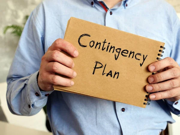 Financial concept about Contingency Plan with inscription on the piece of paper.