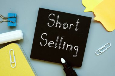 Sayfadaki cümleyle Kısa Satış konsepti.