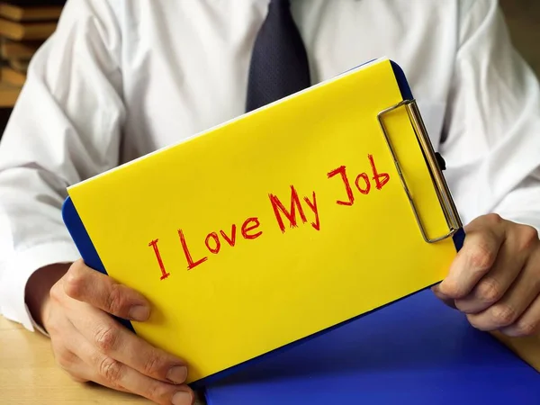 Konzeptfoto Über Love Job Mit Schriftlicher Formulierung — Stockfoto