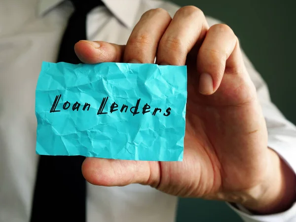 Loan Lenders Inscription Sheet — Stock Photo, Image