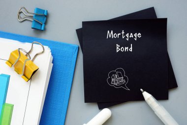 Morgage BOND ile ilgili iş konsepti.