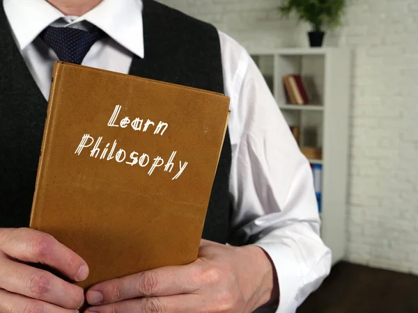 Learn Philosophy Inscription Sheet — Stock Photo, Image