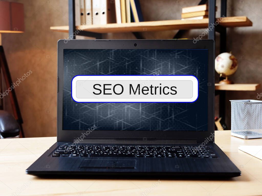 Conceptual photo about SEO Metrics  with handwritten phrase