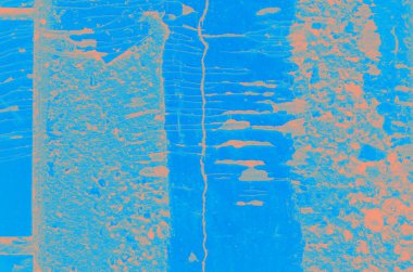 Tasarım için kopya alanı olan soyut mercan ve mavi renk dokusu arkaplanı.