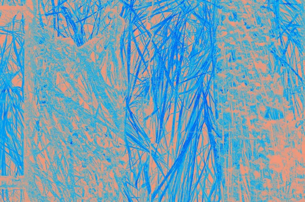 Tasarım için kopya alanı olan soyut mercan ve mavi renk dokusu arkaplanı.