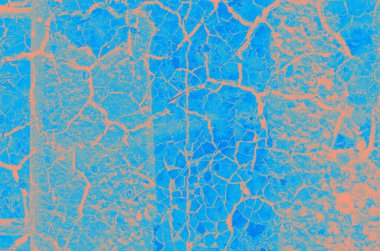 Tasarım için kopya alanı olan soyut mercan ve mavi renk dokusu arkaplanı.