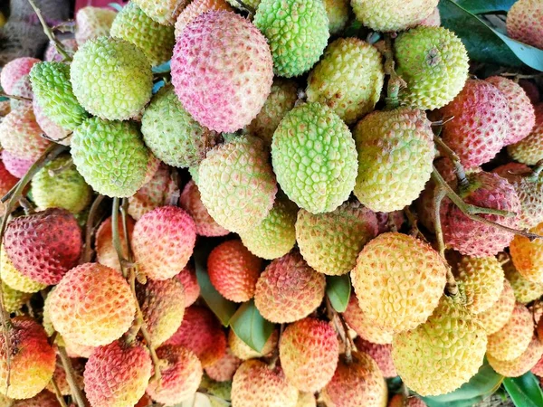 Indian Litchi Fruit Stock Photo Foto Tirada Por Vishal Singh — Fotografia de Stock