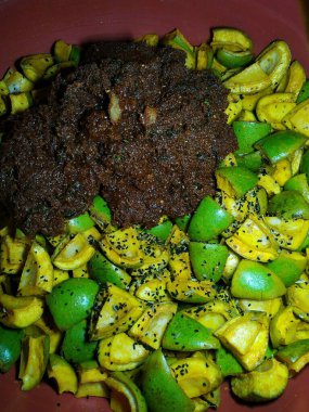 Aam Ka Achaar Masala Mango Turşu Fotoğrafı. Bu fotoğraf Vishal Singh tarafından Hindistan 'da çekildi.