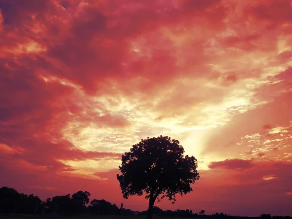 Drammatica Vista Del Cielo Nel Bihar Questa Foto Stata Scattata — Foto Stock