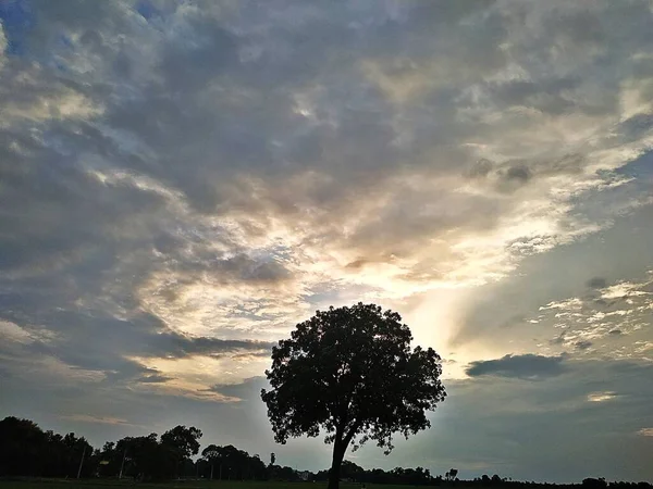 Vista Espectacular Del Cielo Bihar Esta Foto Está Tomada India — Foto de Stock