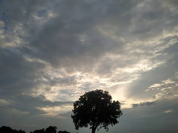 Dramatyczny Widok Niebo Bihar Zdjęcie Zrobione Indiach — Zdjęcie stockowe