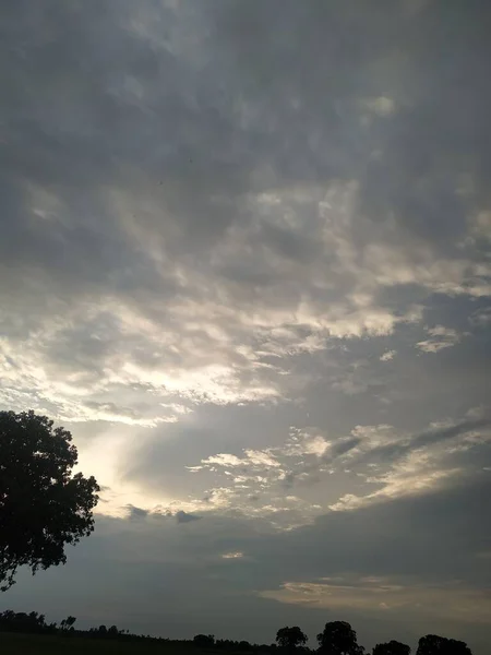 Dramatický Pohled Oblohu Biharu Tato Fotografie Pořízena Indii — Stock fotografie