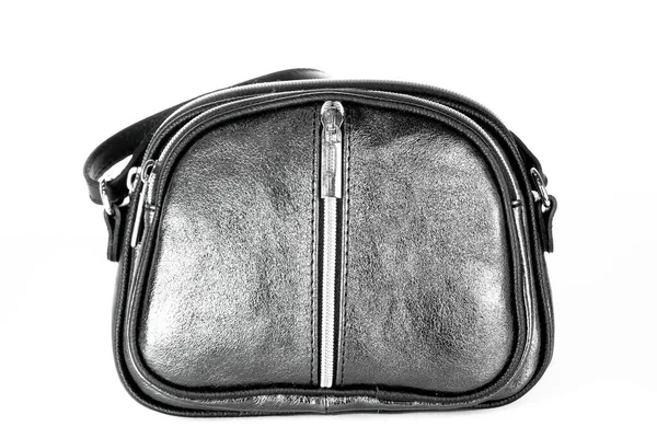 Väska Mode Höst Koppling Isolerad Vitt Läder — Stockfoto