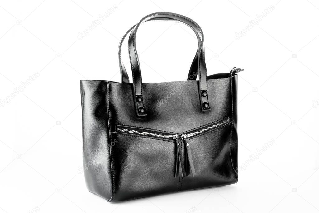 Fashion autumn bag handbag women clutch on white background isolated
