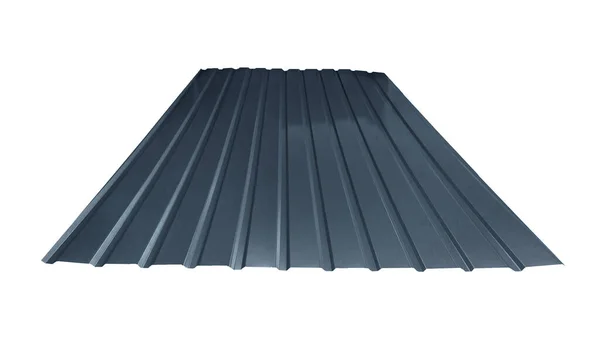 Profil Dachu Metalowe Kolorowe Drewniane Tekstury Izolowane Białym Tle — Zdjęcie stockowe