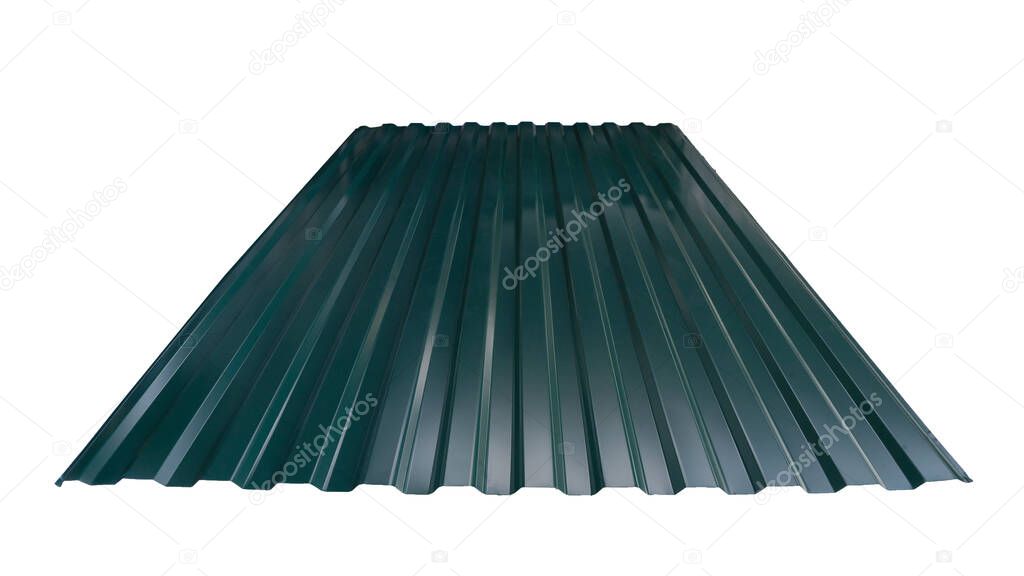 Techo techo perfil metal color madera textura aislada sobre fondo