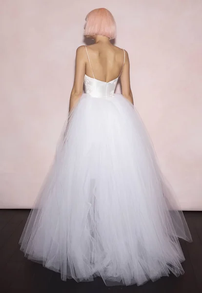 Nueva York Abril 2018 Una Modelo Posa Isabelle Armstrong Bridal — Foto de Stock