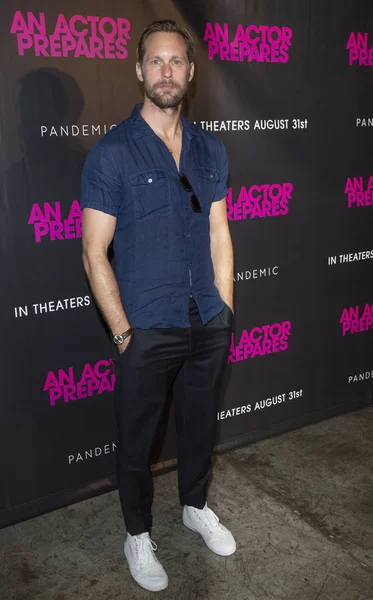 New York Augusti 2018 Alexander Skarsgård Sköter Skådespelare Förbereder New — Stockfoto