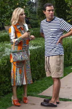 New York September 2018 Designer Tory Burch Boyfriend Pierre Yves Stock Editorial Photo SharpShooter 214236574