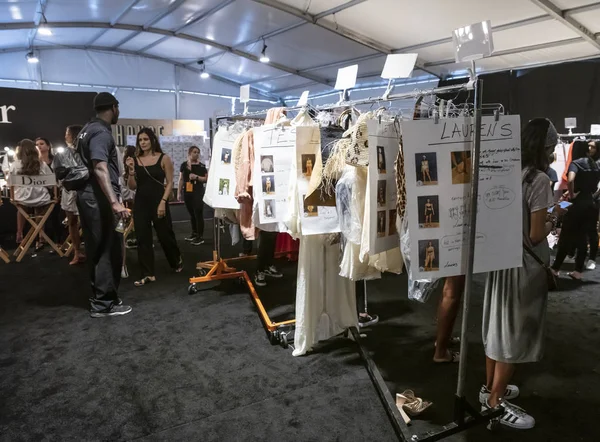 Miami Beach Luglio 2018 Una Panoramica Dell Atmosfera Backstage Prima — Foto Stock